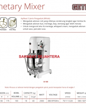 Planetary Mixer GETRA