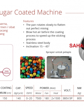 Chocolate / Sugar Coated Machine GETRA