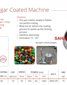 Chocolate / Sugar Coated Machine GETRA