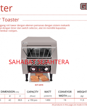 Conveyor Toaster GETRA