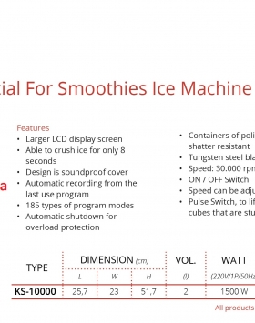 Pro Commercial For Smoothies Ice Machine GETRA