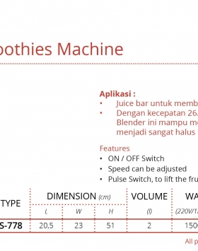 Heavy Duty Smoothies Machine GETRA