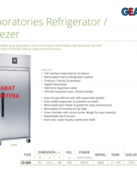 Labolatories Refrigerator / Freezer GEA LR-600