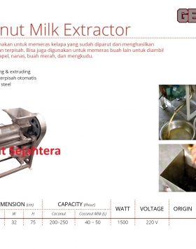 Coconut Milk Extractor Getra LZ-0.5