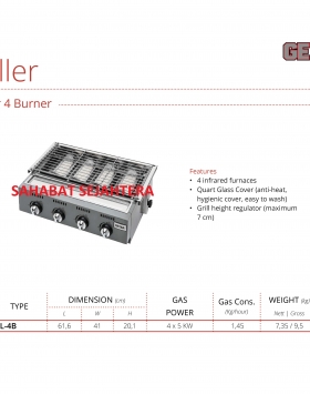 GRILLER Roaster 6 Burner GETRA OL-4B