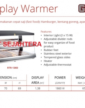 Food Display Warmer GETRA