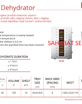 S/S Food Dehydrator Getra ST-02