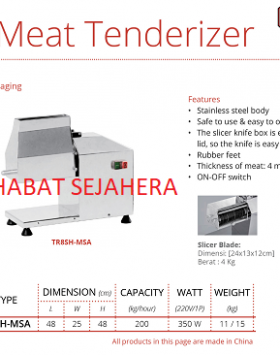 Fresh Meat Tenderizer Getra TR8SH-MSA