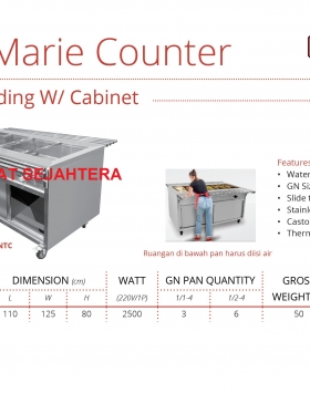 Table Bain Marie Counter GETRA