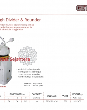 Dough Divider & Rounder GETRA