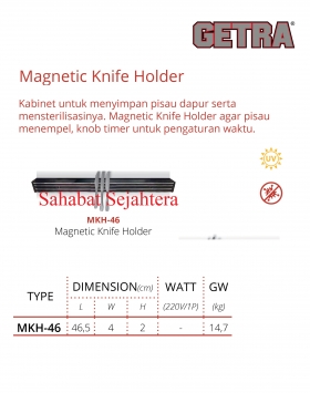 Magnetic Knife Holder Getra Type MKH-46 Penahan Pisau