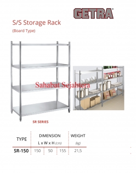 Stainless Steel Storage Rack Getra SR-150 Type SR-150