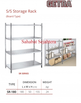 S/S Storage Rack Getra Type SR-180