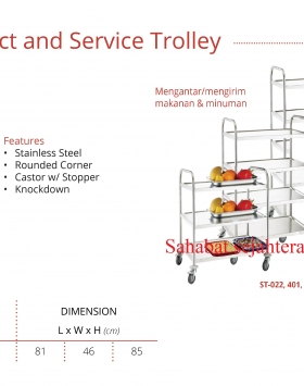 Collect & Service Trolley Getra Type ST-022