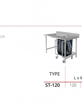 Stainless Steel Sorting Table Getra ST-120