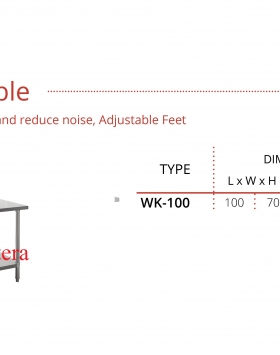 Stainless Steel Working Table Getra Type WK-100