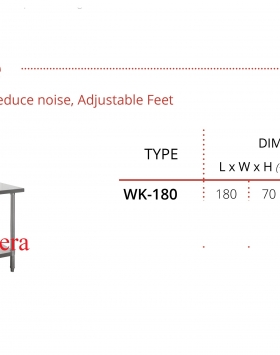 Stainless Steel Working Table Getra Type WK-180