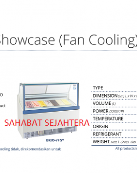 Gelato Showcase (Fan Cooling) GEA