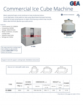 Commercial Ice Cube Machine GEA