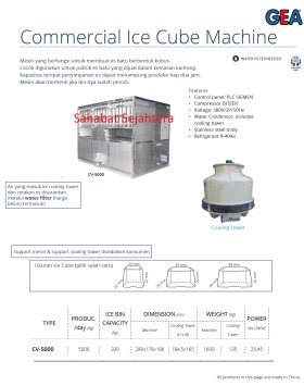 Commercial Ice Cube Machine GEA