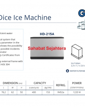 Half Dice Ice Machine GEA