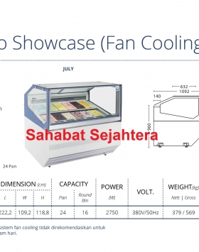 Gelato Showcase (Fan Cooling) GEA