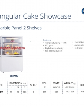 Rectangular Cake Showcase GEA