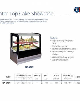 Counter Top Cake Showcase GEA