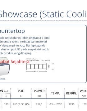 Gelato Showcase (Static Cooling) GEA