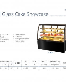 Curved Glass Cake Showcase GEA