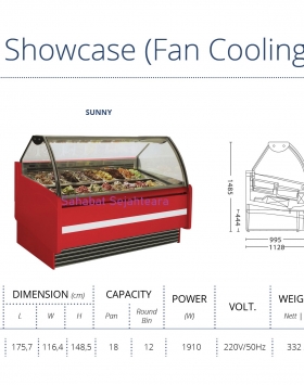 Gelato Showcase (Fan Cooling) GEA