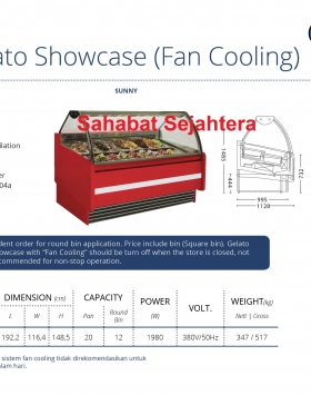 Gelato Showcase (Fan Cooling) GEA