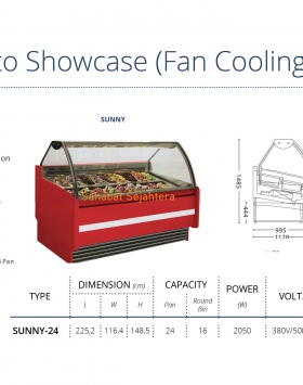 Gelato Showcase (Fan Cooling) GEA