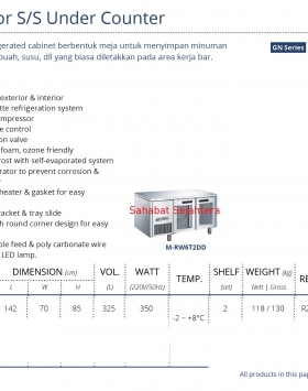 Glass Door S/S Under Counter GEA