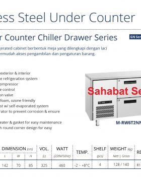 S/S Under Counter Chiller Drawer Series GEA