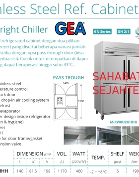 Stainless Steel Ref. Cabinet GEA