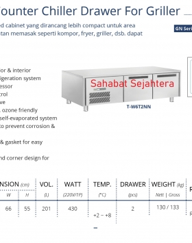 S/S Under Counter Drawer For Griller GEA