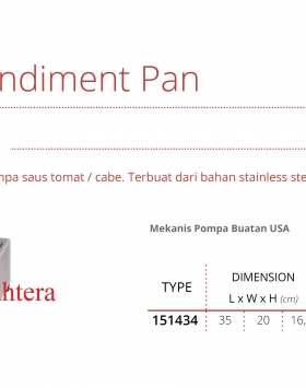 S/S Sauce Pan Getra Type 151434 Alat Pemompa Saus