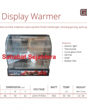 Food Display Warmer GETRA