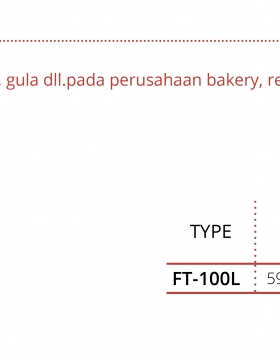 S/S Flour Trolley Getra Type FT-100L Troli Tepung