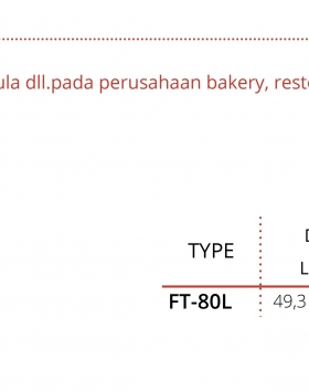 S/S Flour Trolley Getra FT-80L Troli Tepung