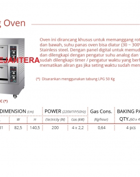 Gas Baking Oven GETRA