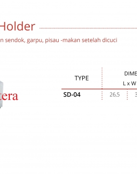 Spoon Drainer Holder Getra SD-04 Tempat Mengeringkan Sendok