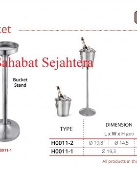 S/S Bucket Stand Getra H0011-1 Dudukan Ember Stainless