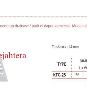 S/S Grating GETRA KTC-25 Penutup Grainase/Parit