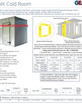 Split Cold Room GEA GAC-75