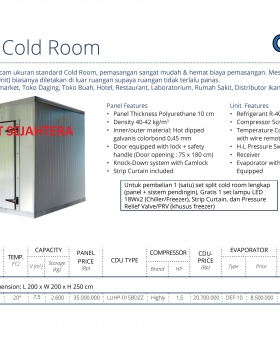 Split Cold Room GEA GAC-75 Frozen