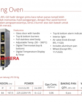 Gas Baking Oven GETRA