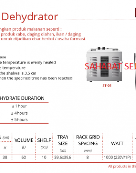 S/S Food Dehydrator Getra ST-01