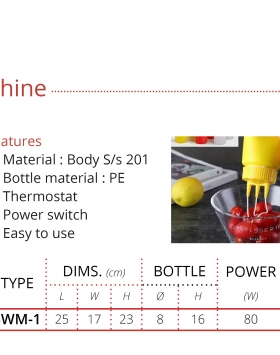 Sauce Warmer Machine Getra SWM-1 Mesin Penghangat Kecap, Saus, dll